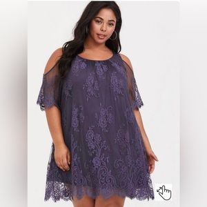 Torrid trapeze cold shoulder dress size 3 24w plus size